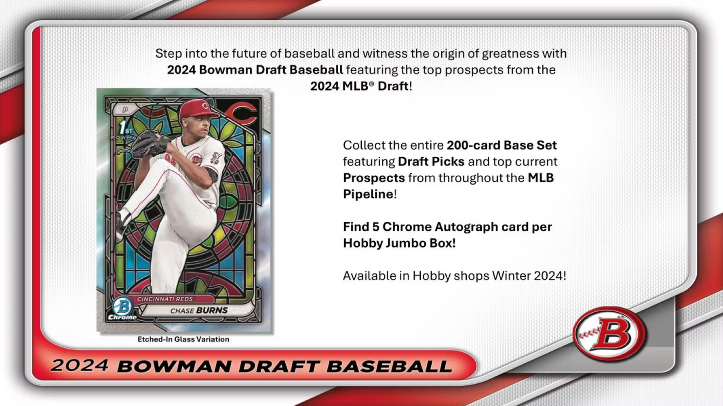 2024 Bowman Draft Baseball Super Jumbo Box