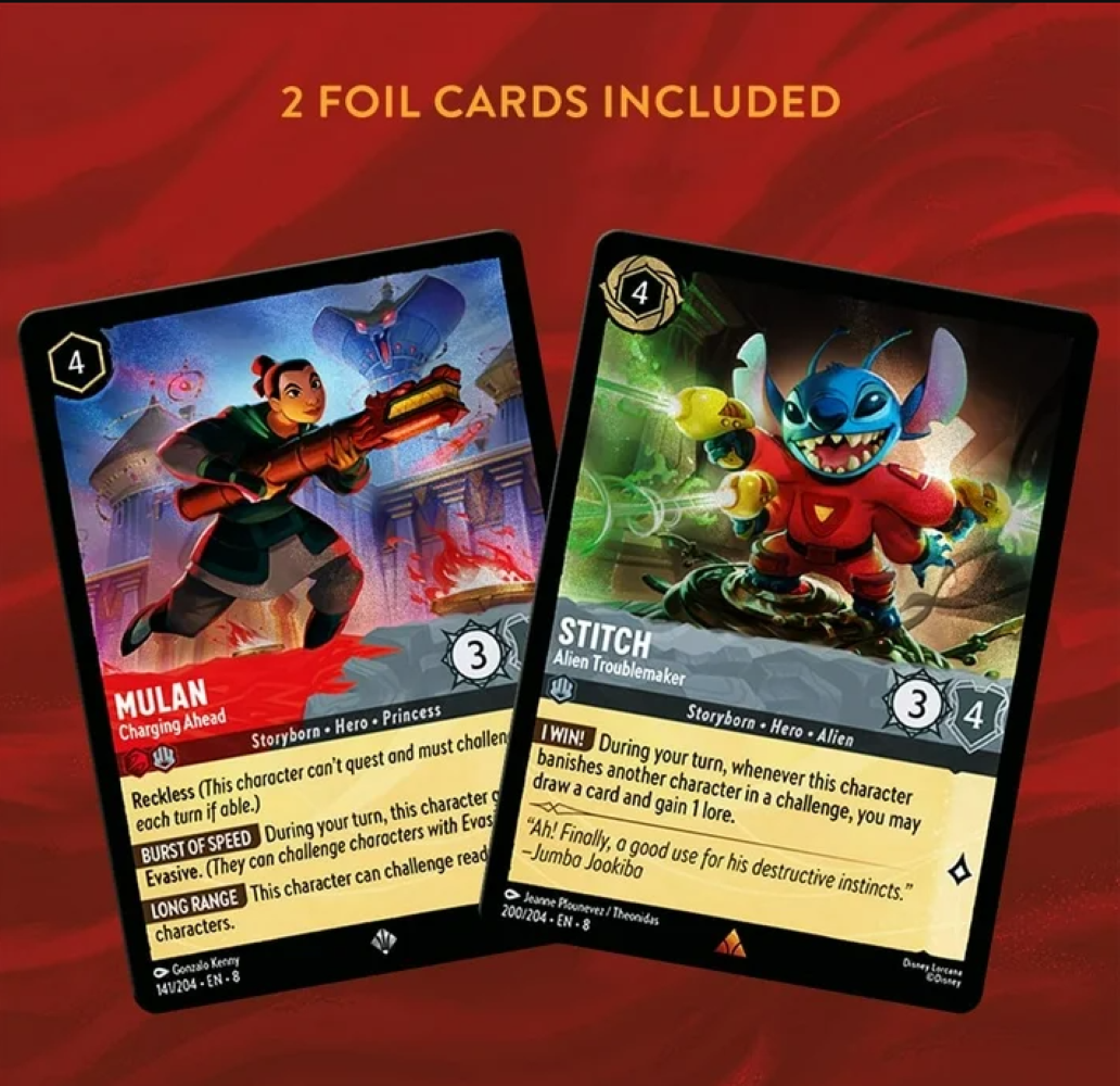 Disney Lorcana: Reign of Jafar Starter Deck (Ruby & Steel)