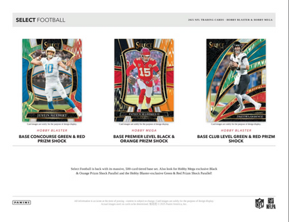 2025 Panini Select Football Hobby Mega Box
