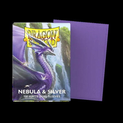 Dragon Shield 100ct Dual Matte Sleeves - Nebula & Silver