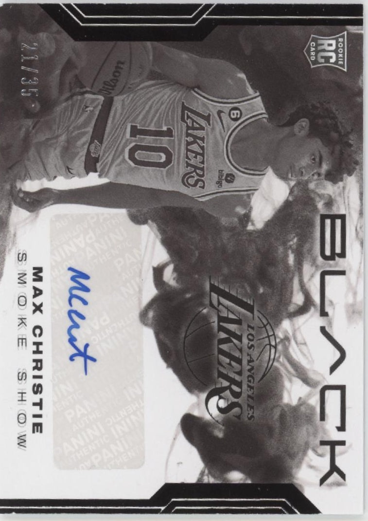 Max Christie 2022-23 Panini Black RC Auto 21/35 #SSS-MAX