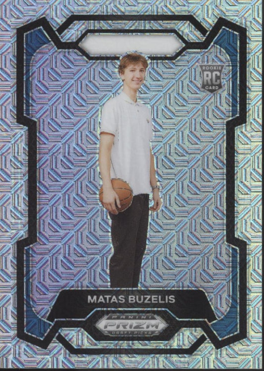 Matas Buzelis 2024 Panini Prizm Draft Picks Mojo Refractor RC 05/25 #67