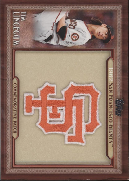 Tim Lingeum 2011 Topps Series 1 Throwback Manufactured Patch #TLMP-TL
