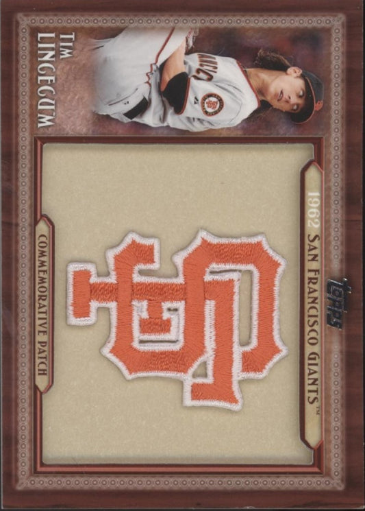Tim Lingeum 2011 Topps Series 1 Throwback Manufactured Patch #TLMP-TL