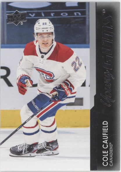 Cole Caufield 2021-22 Upper Deck Series 1 Young Guns RC #201