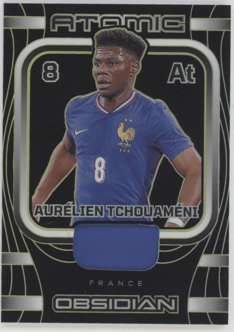 Aurelien Tchouameni 2023-24 Panini Obsidian Swatch 09/10 #AM-AT