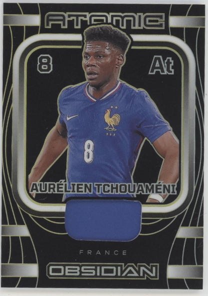 Aurelien Tchouameni 2023-24 Panini Obsidian Swatch 09/10 #AM-AT