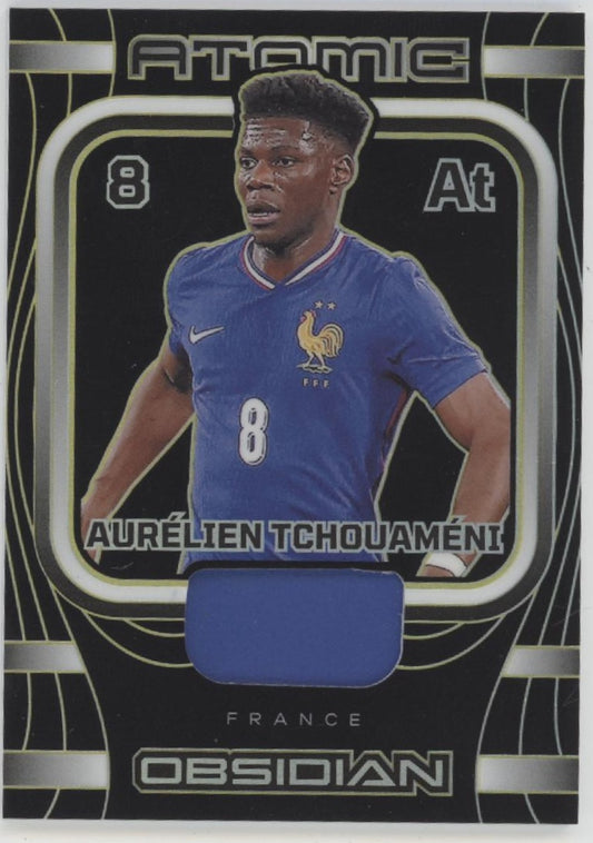 Aurelien Tchouameni 2023-24 Panini Obsidian Swatch 09/10 #AM-AT