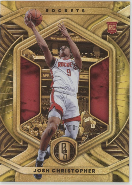 Josh Christopher 2021-22 Panini Chronicles Gold Standard RC 10/10 #590