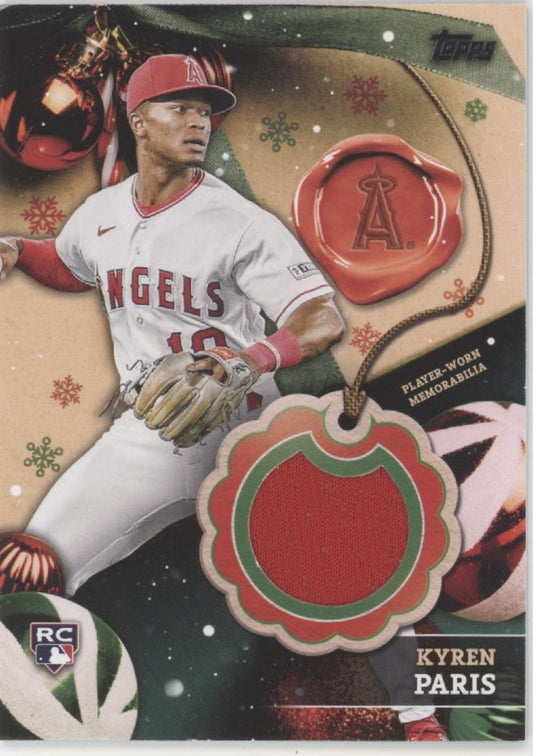 Kyren Paris 2024 Topps Holiday Mega Swatch RC #RC-KP