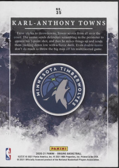 Karl Anthony-Towns 2020-21 Panini Origins 20/25 #35