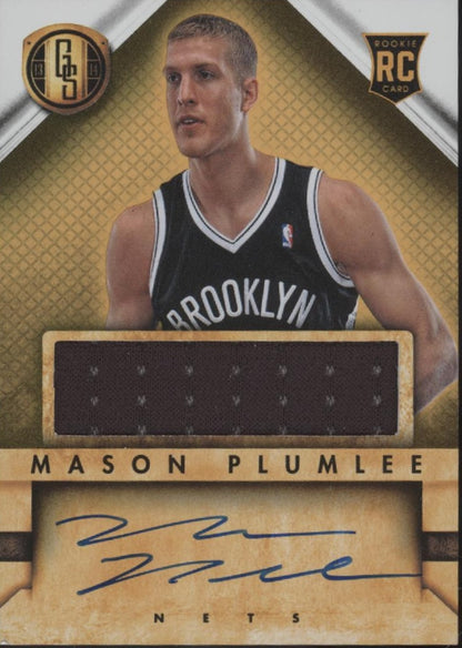Mason Plumlee 2013-14 Panini Gold Standard Swatch RC Auto #247