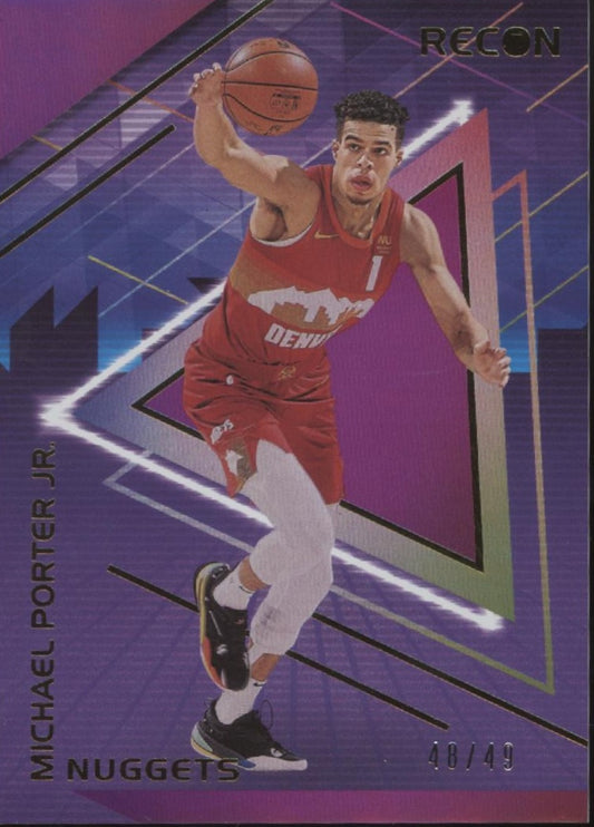 Michael Porter Jr 2020-21 Panini Recon Purple 48/49 #112