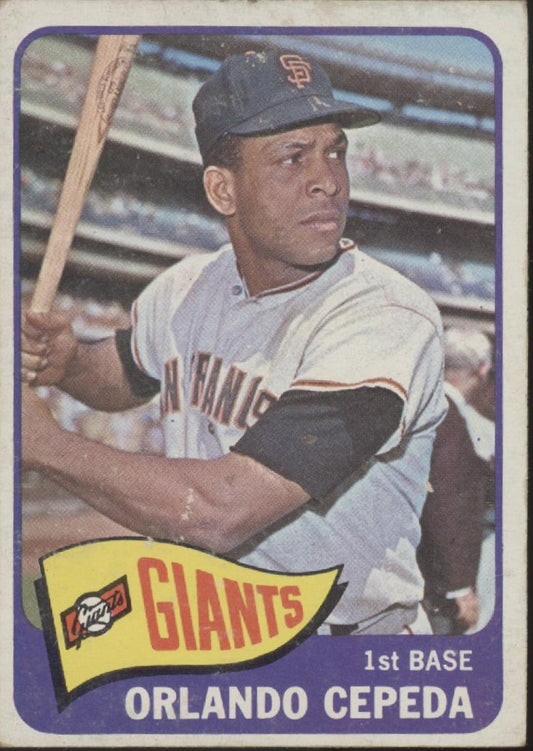 Orlando Cepeda 1965 Topps #360 San Francisco Giants VG #2