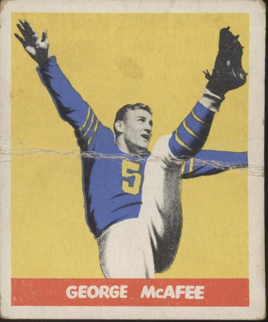 George McAfee 1948 Leaf #19 Chicago Bears PR #1