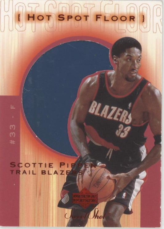 Scottie Pippen 2001-02 Upper Deck Sweet Shot Hot Spot Floor Relic #SP-F