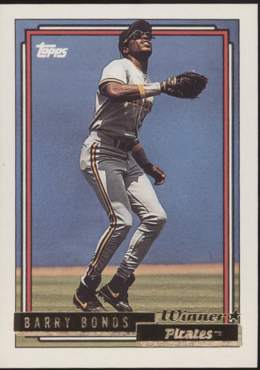Barry Bonds 1992 Topps Gold Winner #380