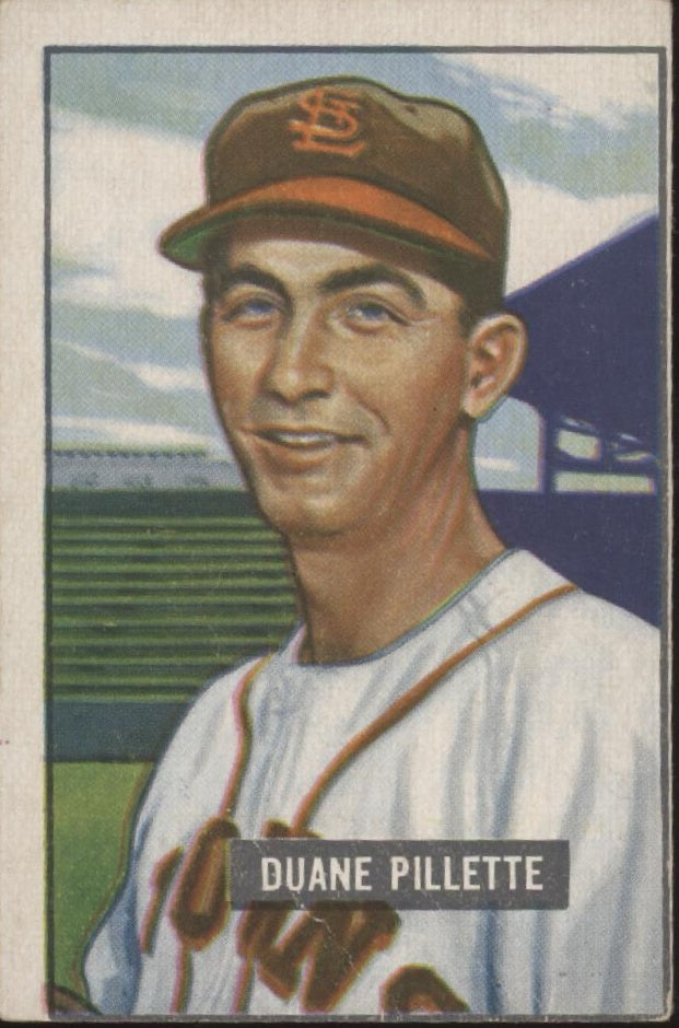 Duane Pillette 1951 Bowman RC #316 St. Louis Browns VG-EX