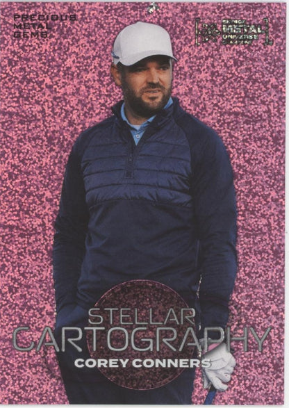 Corey Conners 2024 Metal Universe Champions Stellar Cartography Pink FX 63/75