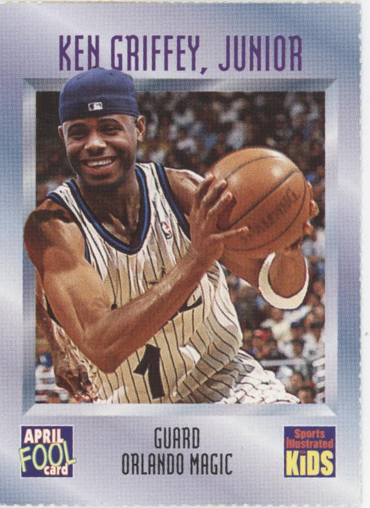 Ken Griffey Jr. 1997 Sports Illustrated Kids April Fool Card #572