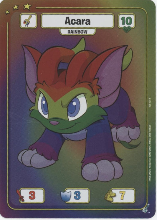 Acara Neopets Battledome TCG 25th Anniversary Rainbow TCG N25-104 #2