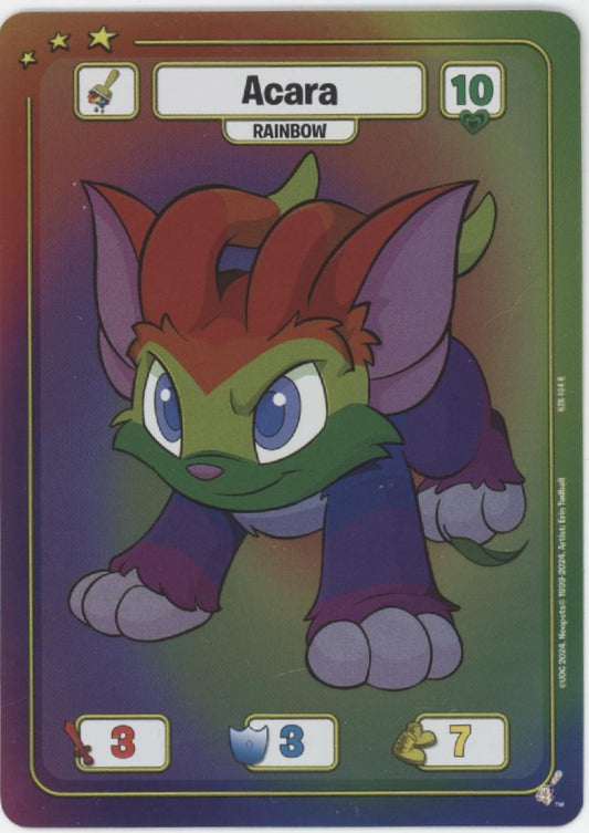 Acara Neopets Battledome TCG 25th Anniversary Rainbow TCG N25-104 #3