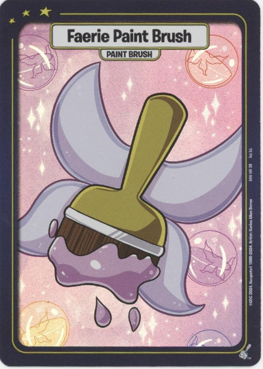 Faerie Paint Brush Neopets Battledome Defenders of Neopia 1st Edition DON-141