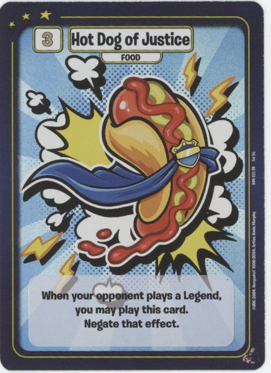 Hot Dog of Justice Neopets Battledome Defenders of Neopia 1st Edition DON-233