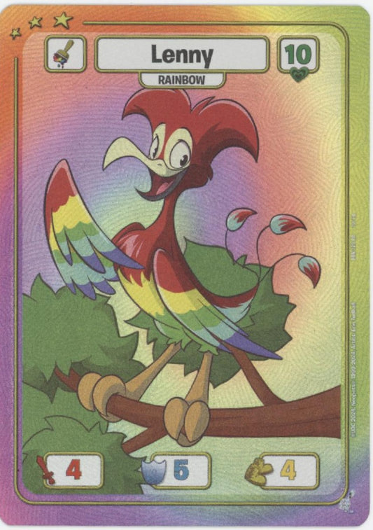 Lenny Neopets Battledome TCG Defenders of Neopia Rainbow 1st Edition DON-129