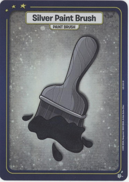 Silver Paint Brush Neopets Battledome TCG 25th Anniversary N25-248