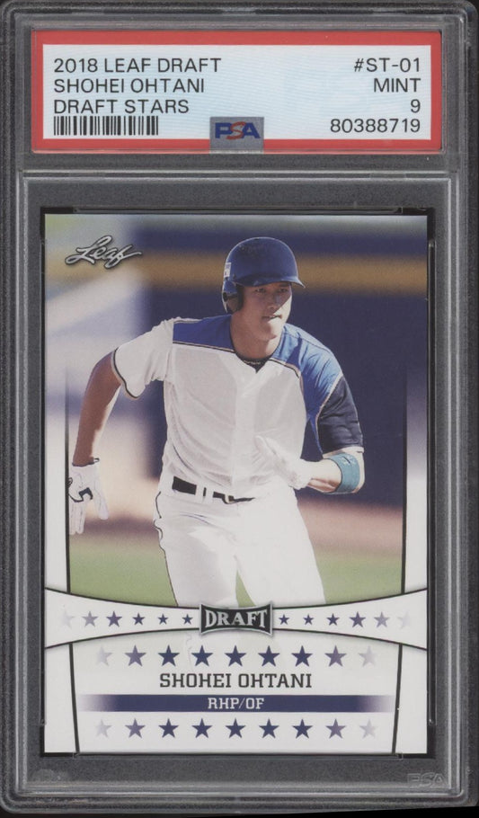 Shohei Ohtani 2018 Leaf Draft Stars #ST-01 PSA 9 #1