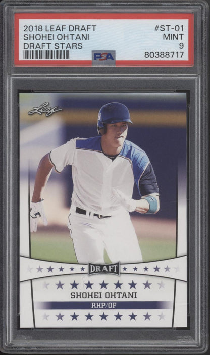 Shohei Ohtani 2018 Leaf Draft Stars #ST-01 PSA 9 #2