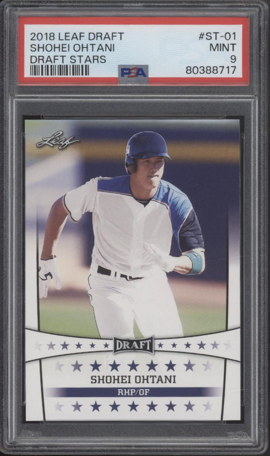 Shohei Ohtani 2018 Leaf Draft Stars #ST-01 PSA 9 #2