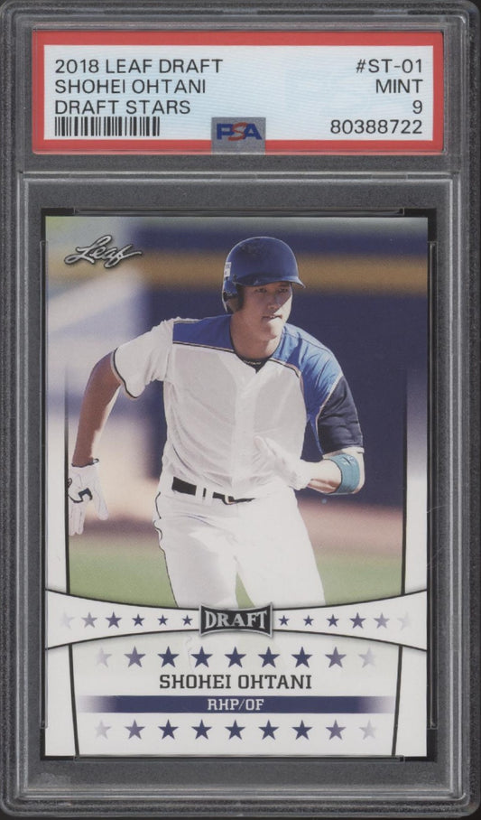 Shohei Ohtani 2018 Leaf Draft Stars #ST-01 PSA 9 #3