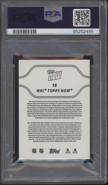 Matthew Poitras 2023-24 Topps Now Stickers RC #18 PSA 10 #2