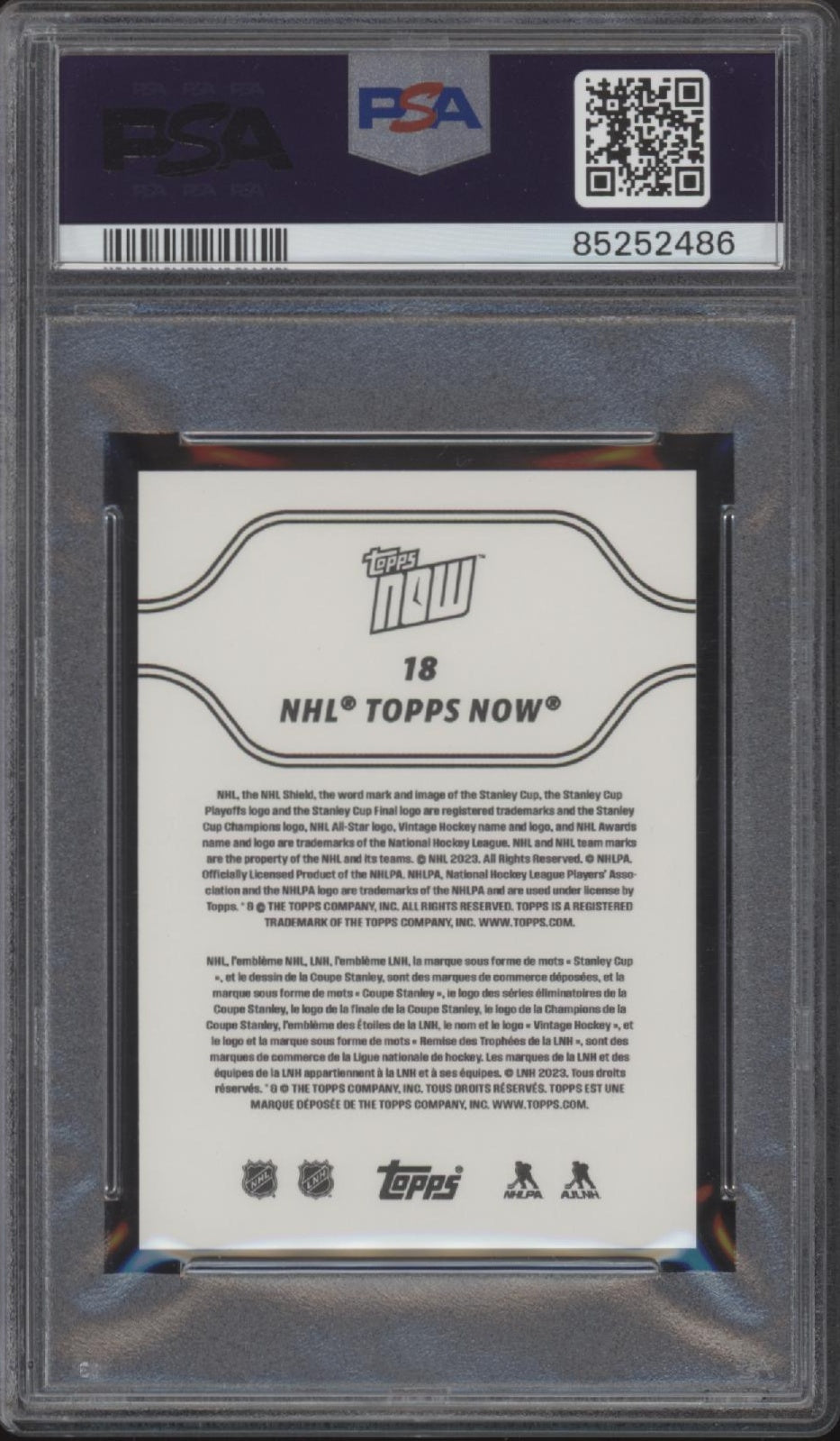 Matthew Poitras 2023-24 Topps Now Stickers RC #18 PSA 10 #3