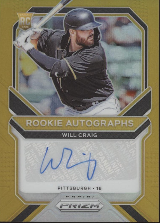Will Craig 2021 Panini Prizm Gold Prizm RC Auto 10/10 #RA-WC