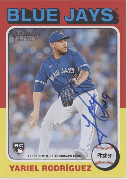 Yariel Rodriguez 2024 Topps Heritage RC Auto #ROA-YR
