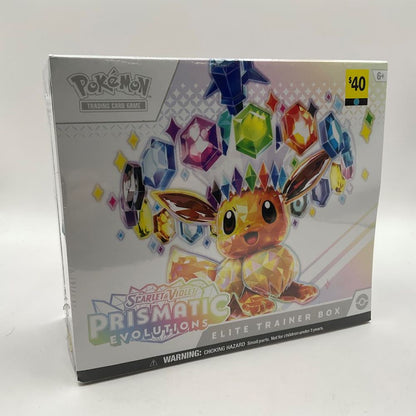 Pokemon: Scarlet & Violet Prismatic Evolutions Elite Trainer Box *$40 Price Tag Printed, See Pictures*