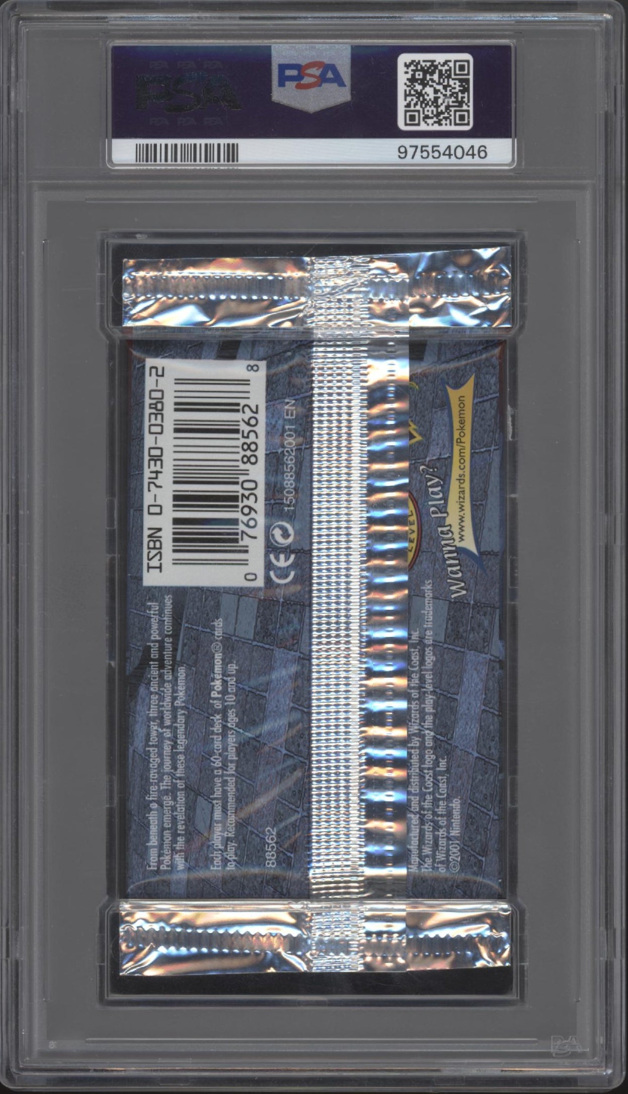 Neo Revelation Pokemon 1st Edition Suicune Booster Pack PSA 9