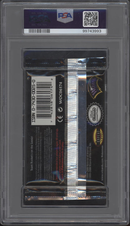 Team Rocket Pokemon 1st Edition Giovanni Booster Pack PSA 9