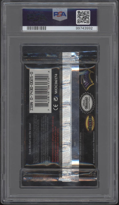 Team Rocket Pokemon 1st Ed Jessie James Giovanni Gyarados Booster Pack PSA 9