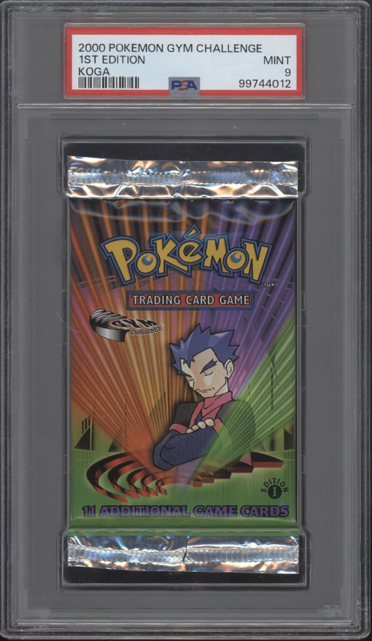 Gym Challenge Pokemon 1st Edition Koga Booster Pack PSA 9