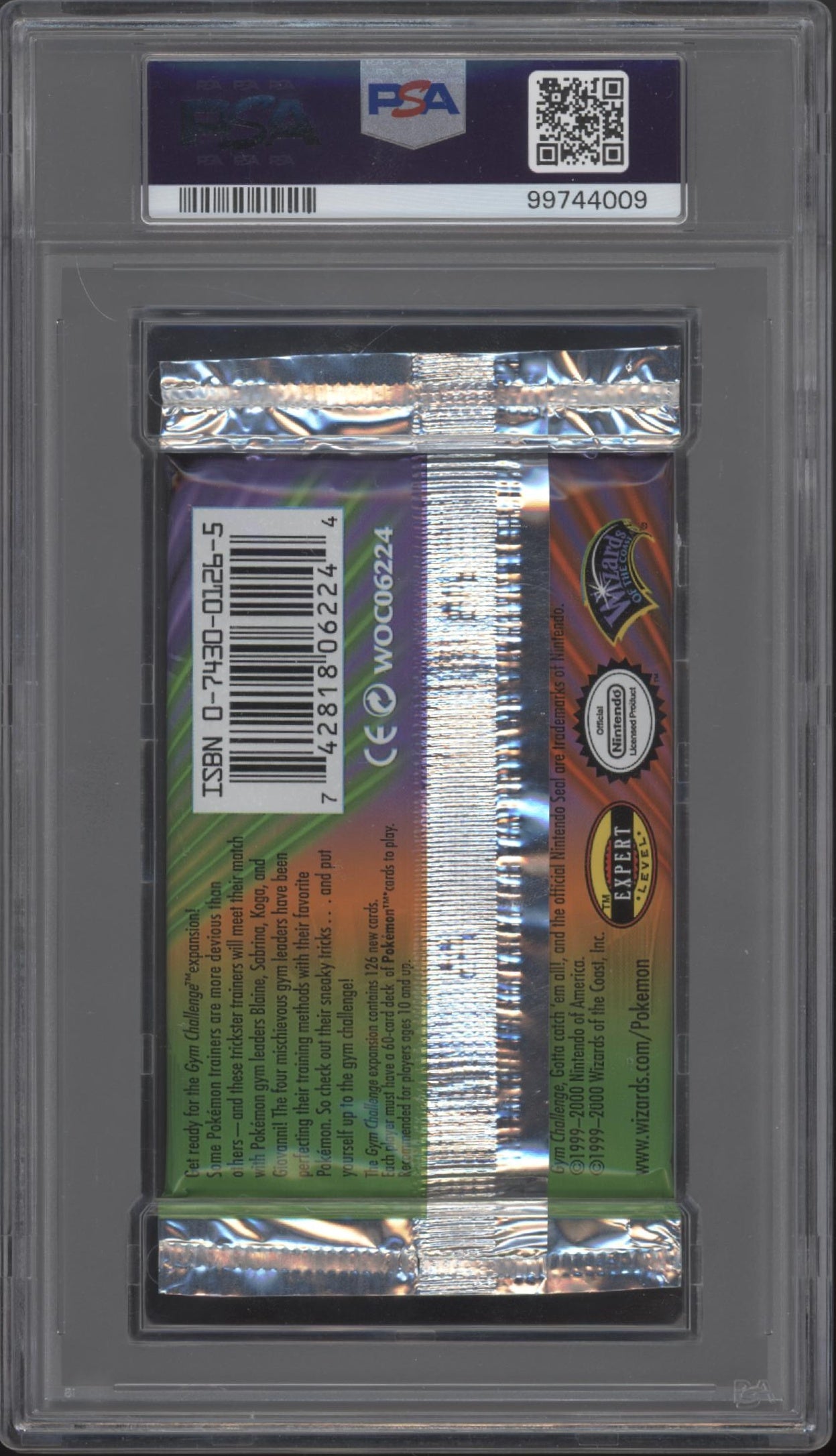 Gym Challenge Pokemon 1st Edition Sabrina Booster Pack PSA 9