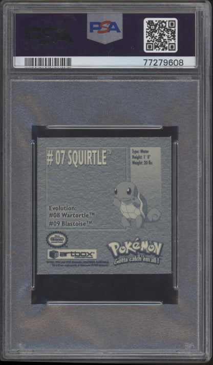 Squirtle Pokemon Sticker Series 1 #7 PSA 9