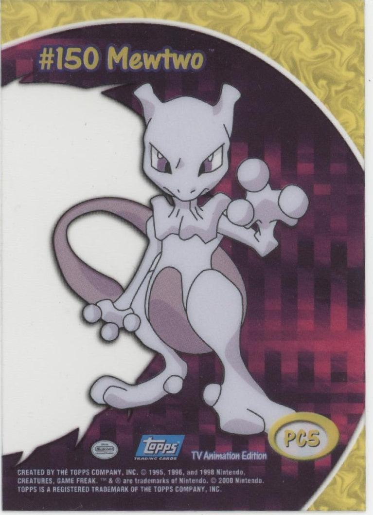 Mewtwo Topps Pokemon Clear Card #PC5