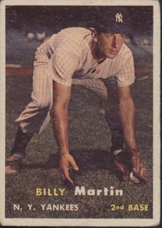 Billy Martin 1957 Topps #62 New York Yankees VG