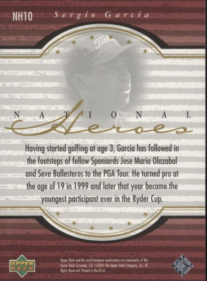 Sergio Garcia 2001 Upper Deck National Heroes #NH10