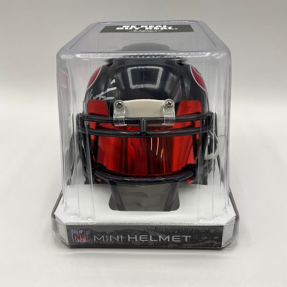 Nico Collins Autographed Houston Texans Mini Helmet with Beckett COA