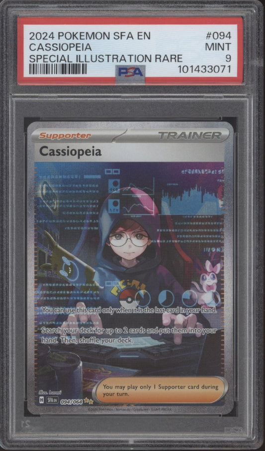Cassiopeia Pokemon Shrouded Fable Special Illustration Rare #094 PSA 9